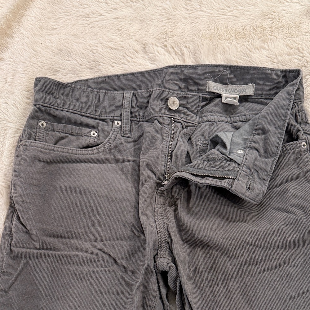 Outerknown Charcoal Corduroy Trousers